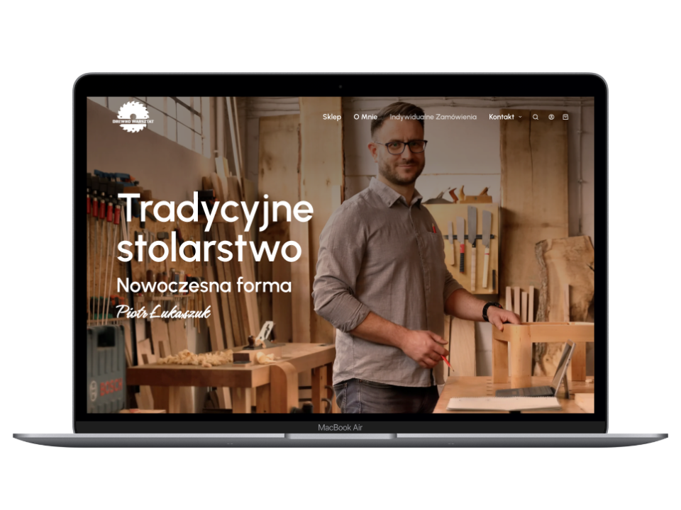 drewnowarsztat laptop